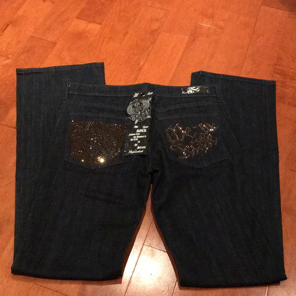 AUTH WE THE PEOPLE RHINESTONE EMBELLISHED JEANS